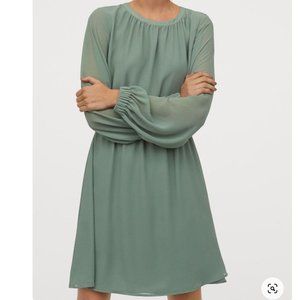 H&M Seafoam Sage Above the Knee Dress